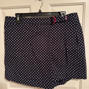 Tommy Hilfiger Women’s Chino Navy Polka Dot Skort Size 14